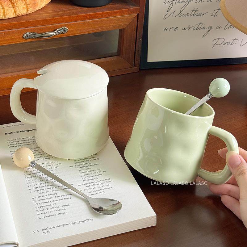 马克杯简约家用带盖子陶瓷水杯高颜值情侣早餐喝水杯子办公室咖啡,餐饮具,马克杯,淘宝优惠券,粉丝福利购,淘宝优惠卷