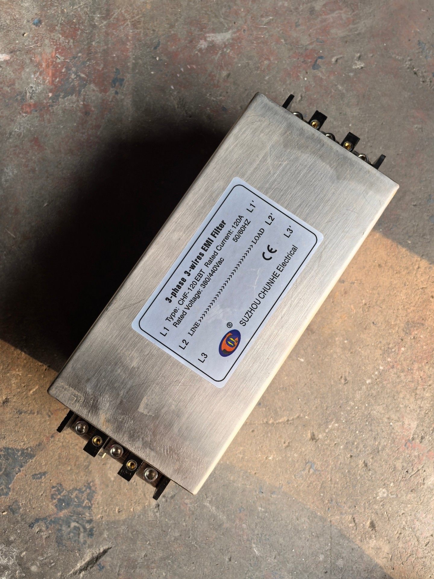 苏州春河三相三线EMI滤波器120A，型号CHF-120EB
