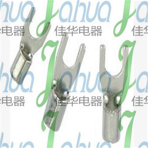 UT50-10叉形裸端头冷压接线端子铜端头铜鼻子