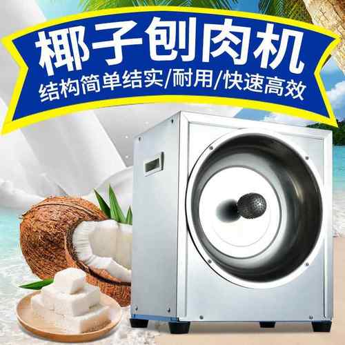 电动刨椰子机刨椰丝器椰子挖肉机取椰蓉器刨椰子肉机可做110v