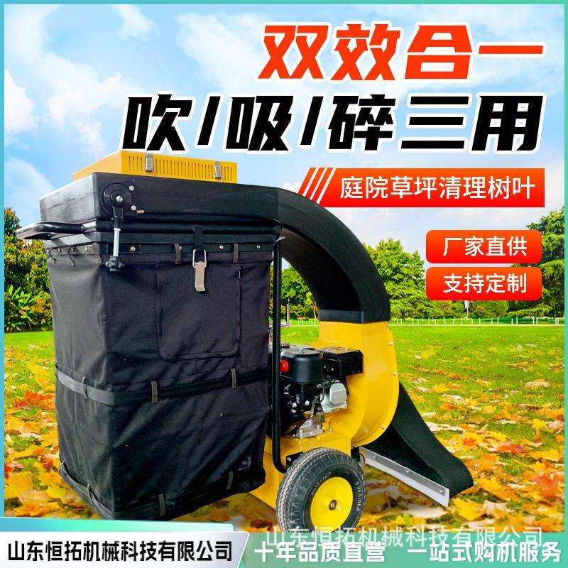 大型吸叶机落叶清理大吸力公园草坪清扫机手推自行树叶收集器