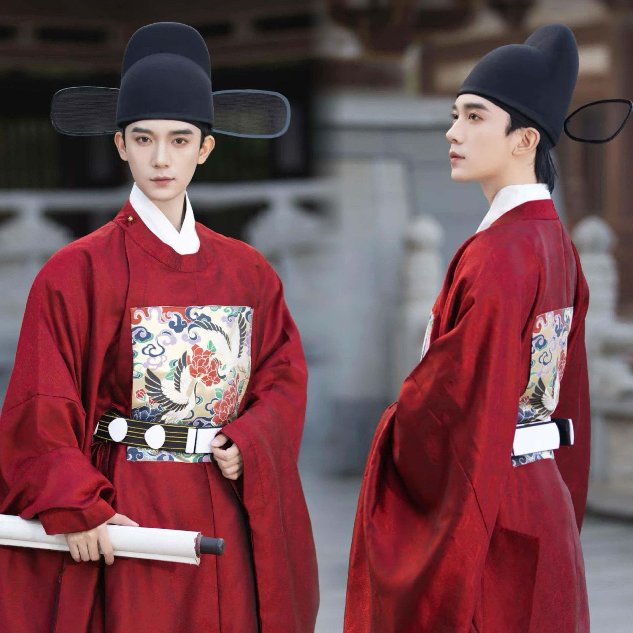 明代毛帽男子古时唐宋官帽翼山冠汉代飞鱼服锦衣卫马夫1号帽