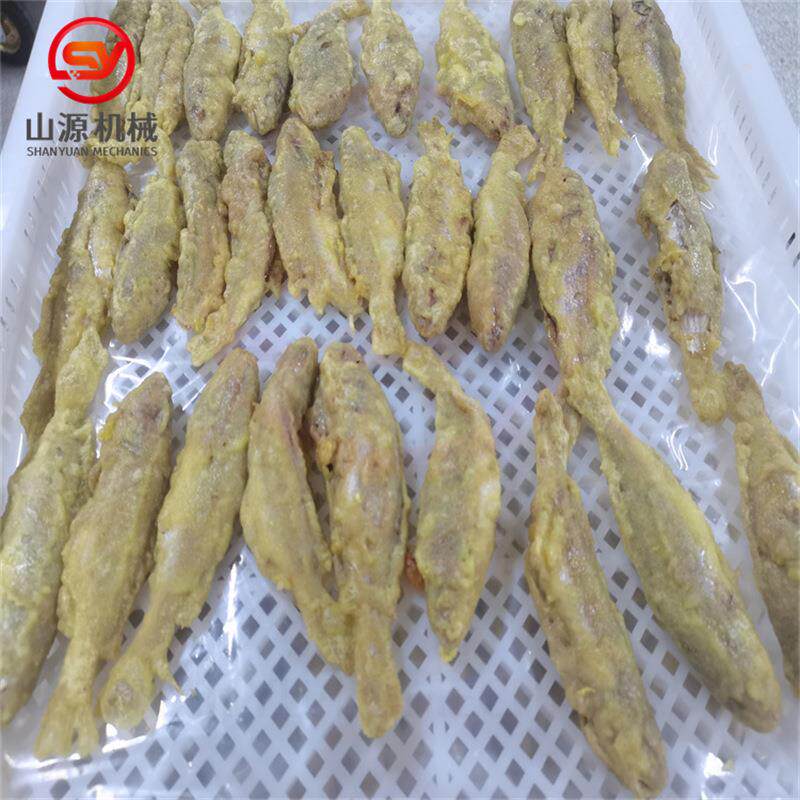 全自动毛毛鱼油炸机 小黄鱼油炸生产线 带鱼油炸流水线