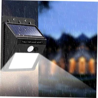 LED solar wall light, human body sensing courtyard light路灯