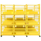 圆笼移动式 架九宫格可架分拣快递分拣快递货架集可包笼