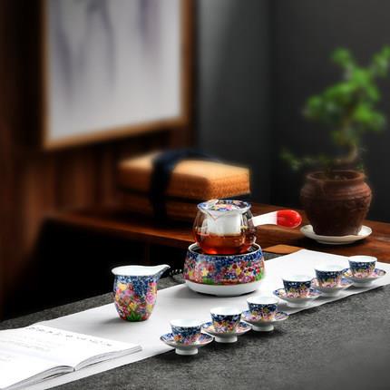 朋寄玻璃煮茶套装陶瓷过滤内胆电陶炉煮茶炉家用蒸汽煮茶壶泡茶器