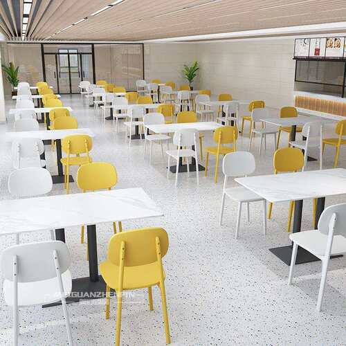学校学生员工食堂餐桌椅组合单位公司饭堂面馆快餐桌椅4人6人餐桌