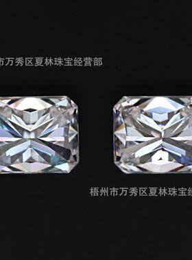 厂家热卖莫桑钻裸石冰花切莫桑石雷迪恩切割火彩好可镶嵌各种饰品