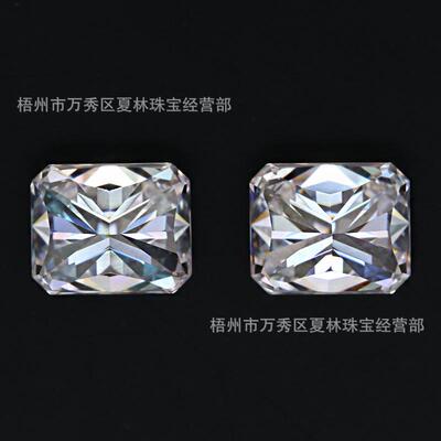 厂家热卖莫桑钻裸石冰花切莫桑石雷迪恩切割火彩好可镶嵌各种饰品