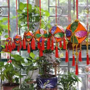 广西绣球挂件民族节日广西靖西手工艺婚庆舞蹈击鼓抛绣球传花民宿