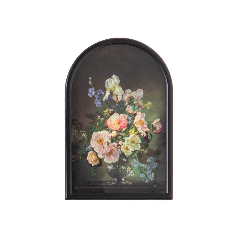 南洋风复古壁挂画玄关墙壁做旧装饰画阳台背景墙挂件植物手工画