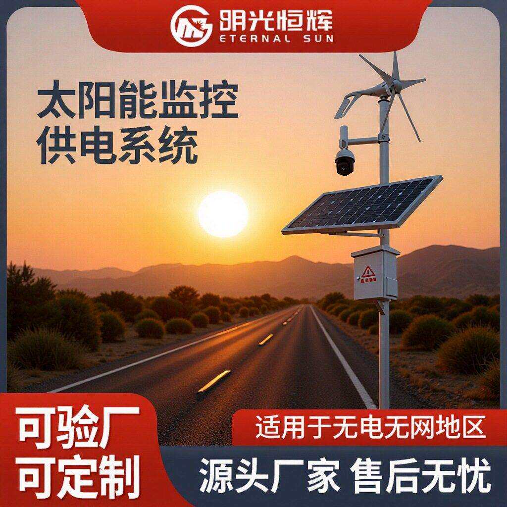 太阳能监控供电系统4G监控无电无网光伏发电系统储能光伏供电设备