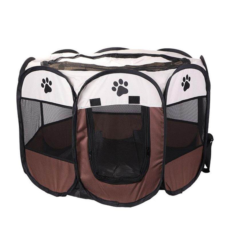 厂家供应宠物帐篷八角宠物围栏牛津布户外宠物猫窝可折叠狗笼帐篷