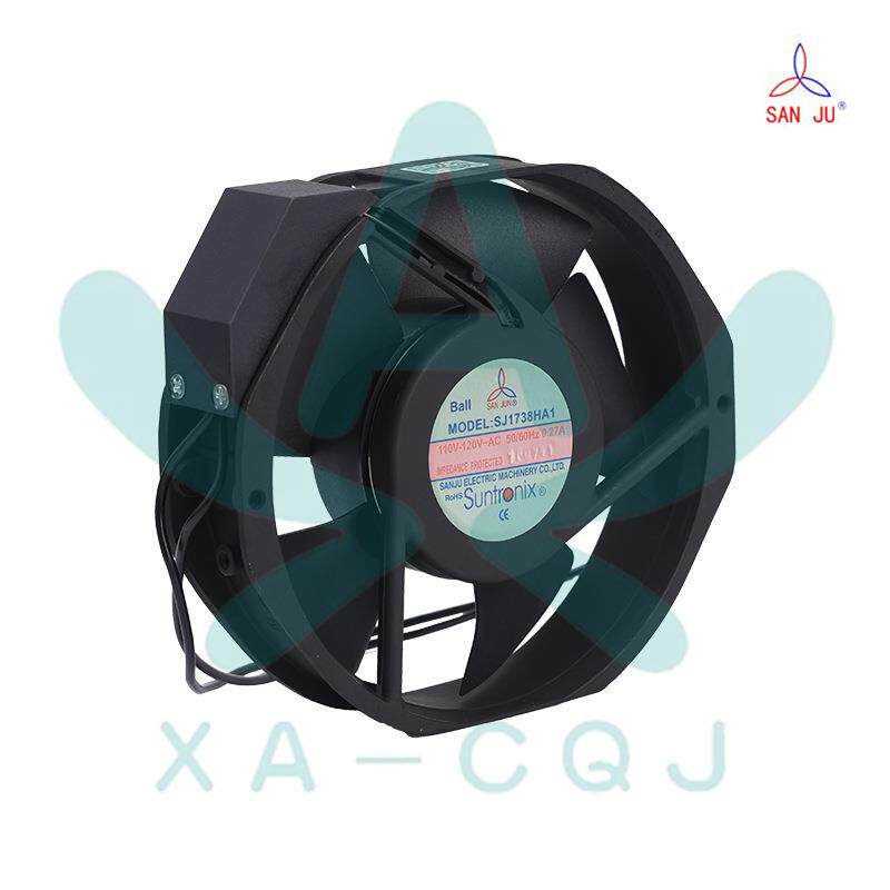 原装SANJUN三巨SJ1738HA1 110V 0.27A 17238 Ball 导线电气柜风扇