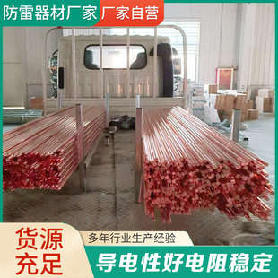 置接地针 防雷镀铜接地棒接地极铜包钢接地棒室外家用地线接地装