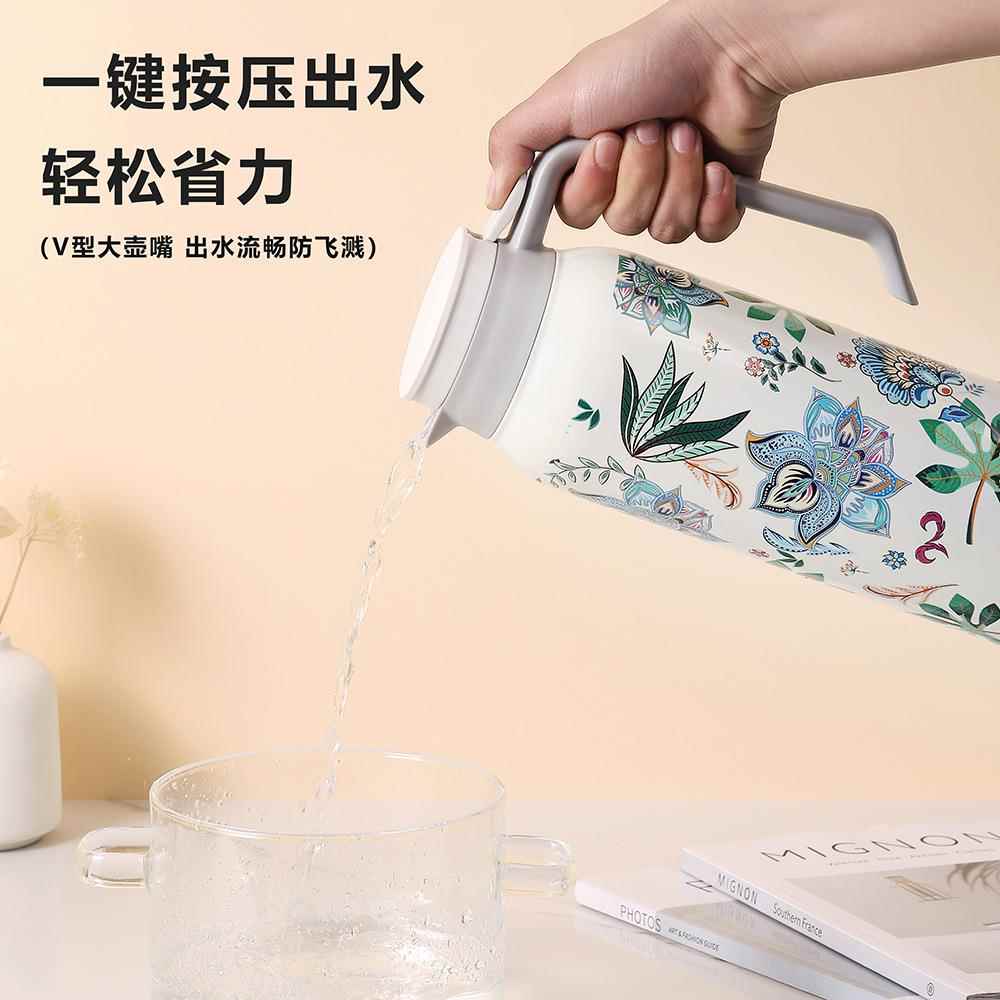 不锈温钢保水壶用家暖水壶大容量热水瓶小案清新25图学生保温暖瓶