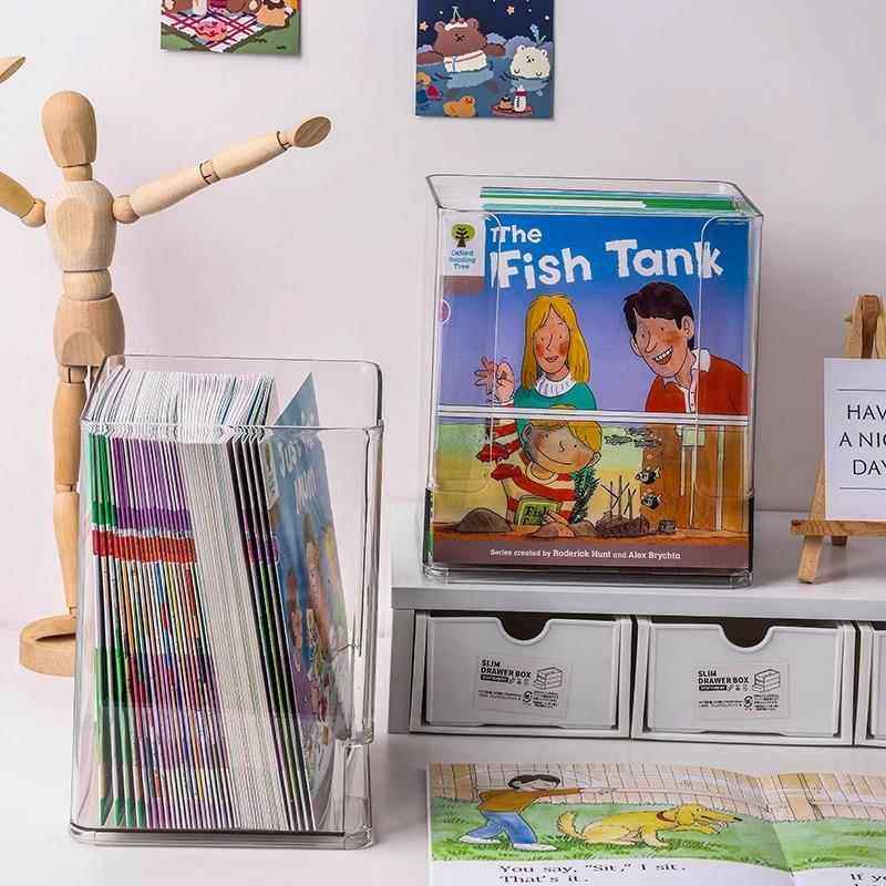 Children's Bookshelf Picture Book Storage Box Desktop Book O