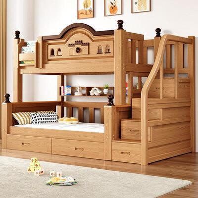 上下床双层床小户型高低床上下铺多功能互不干扰实木儿童床子母床