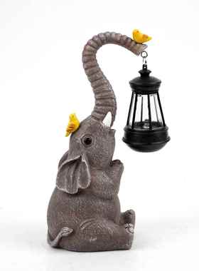 可爱动物提灯摆件太阳能户外花园庭院创意场景装饰热销