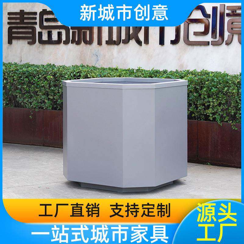 不锈钢花箱户外创意花钵花盆园林商场广场景观学校成品组合花箱
