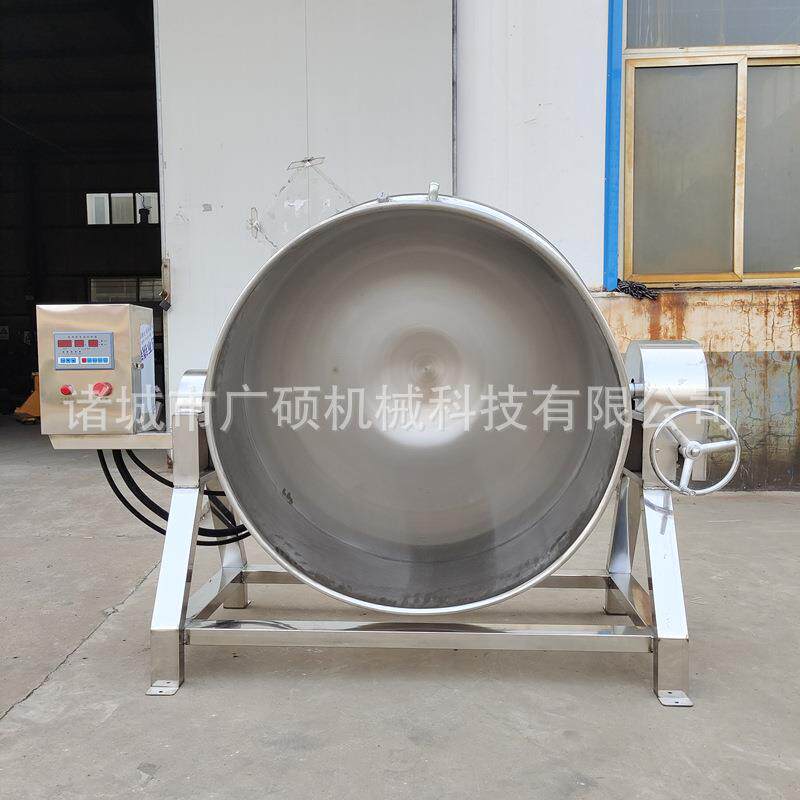 大型卤制品煮锅 锅体可翻转鸭货煮锅 带保温导热油加热大骨汤煮锅