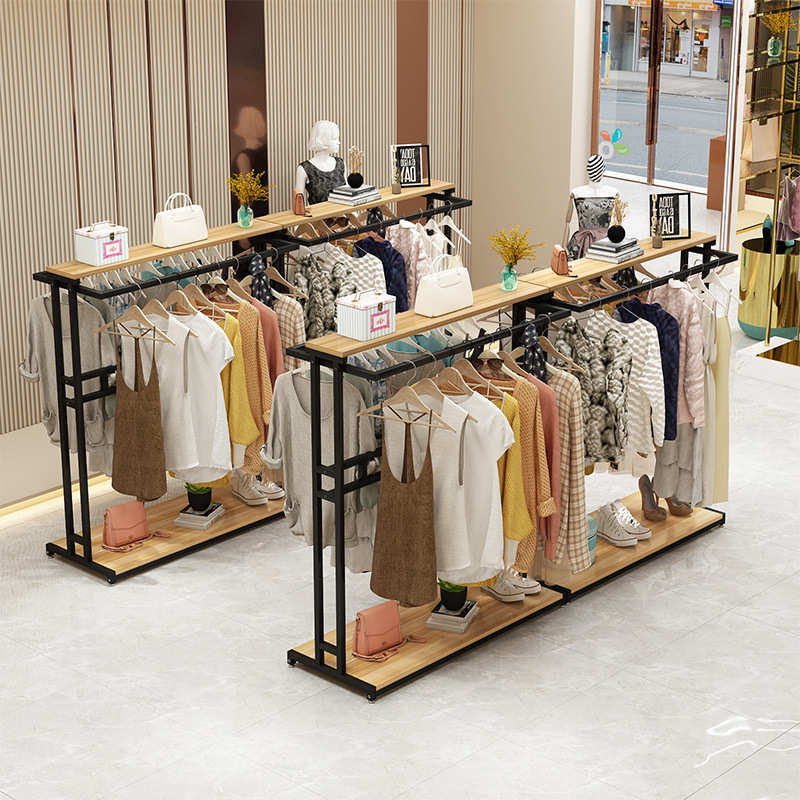 服装展示架落地挂衣架子家用男女衣服展架儿童服装店铁艺货架挂架