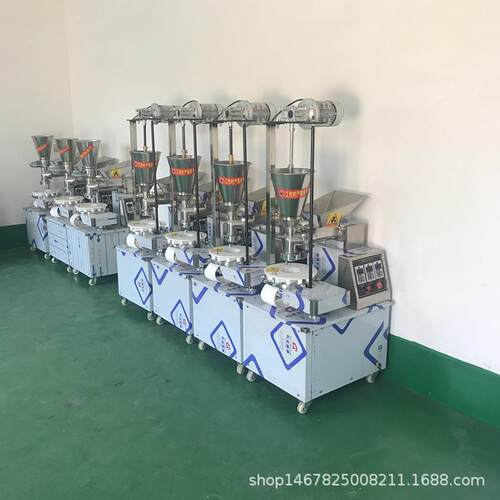 厂家包邮新型商用小型双斗仿手工包子机全自动馒头拍饼馅饼糍耙机