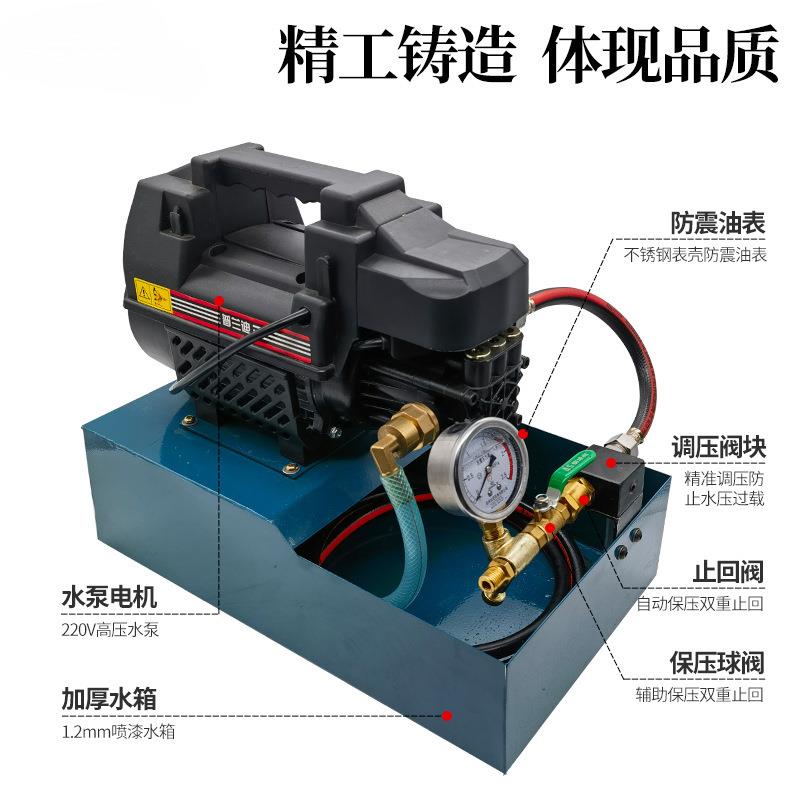 电动试压泵小型便携ppr水压打压机地暖管XZT道管打压模具泵测调压