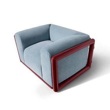 意式极简布艺沙发新款设计师轻奢客厅简约直排沙发大床房