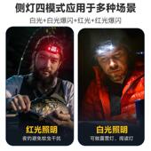 A36l式 ed感应头灯续航强光usb充电钓鱼迷你红光头戴户外行骑工作