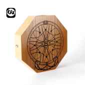 正品 小鼓箱鼓手拍鼓乐器迷鼓卡你宏鼓小 实木浅色棕卡洪初学便携式