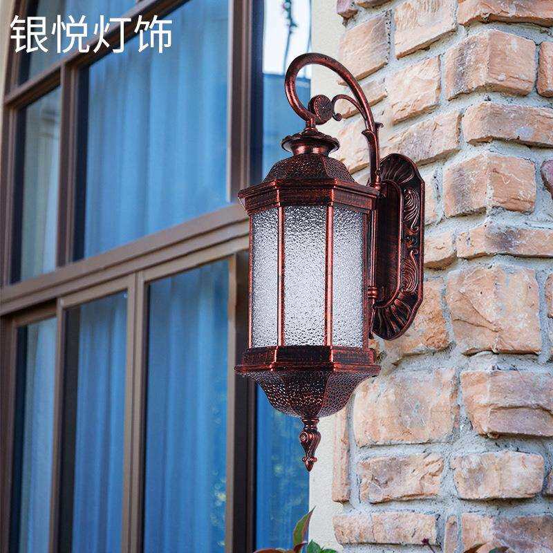 欧式复古壁灯庭院花园别墅室LED酒店景观花园花瓣灯节能庭院灯