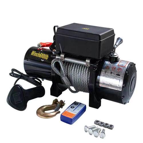 12V24V电动绞车牵引电动葫芦汽车提升起重机