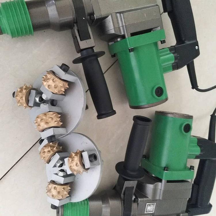 桥梁大坝立面凿毛机 手持电动打毛锤 合金头打磨机