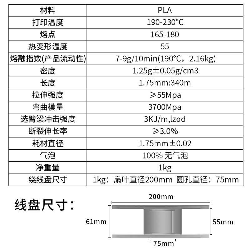 能远3D打印耗材PLA耗材ABS打印耗材3D打印机耗材1KG厂家3D打印丝
