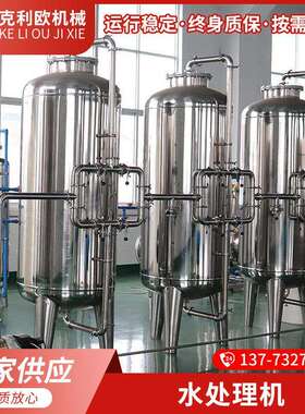 厂家供应水处理设备1-2-3-4-6-10吨工业RO反渗透纯净水生产设备