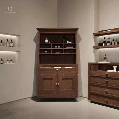 木质多格柜眼镜柜饰品珠宝文物收藏品玉瓷器古董展示柜博物馆靠墙