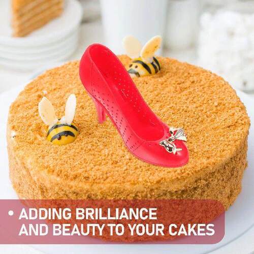 2 Pcs Ornament High Heels Cake Decoration Cupcake Toppers