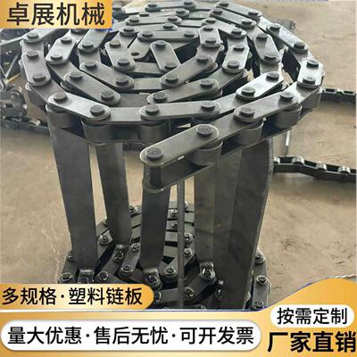 304不锈钢刮板机链条非标机械传动链大节距弯板滚子链条