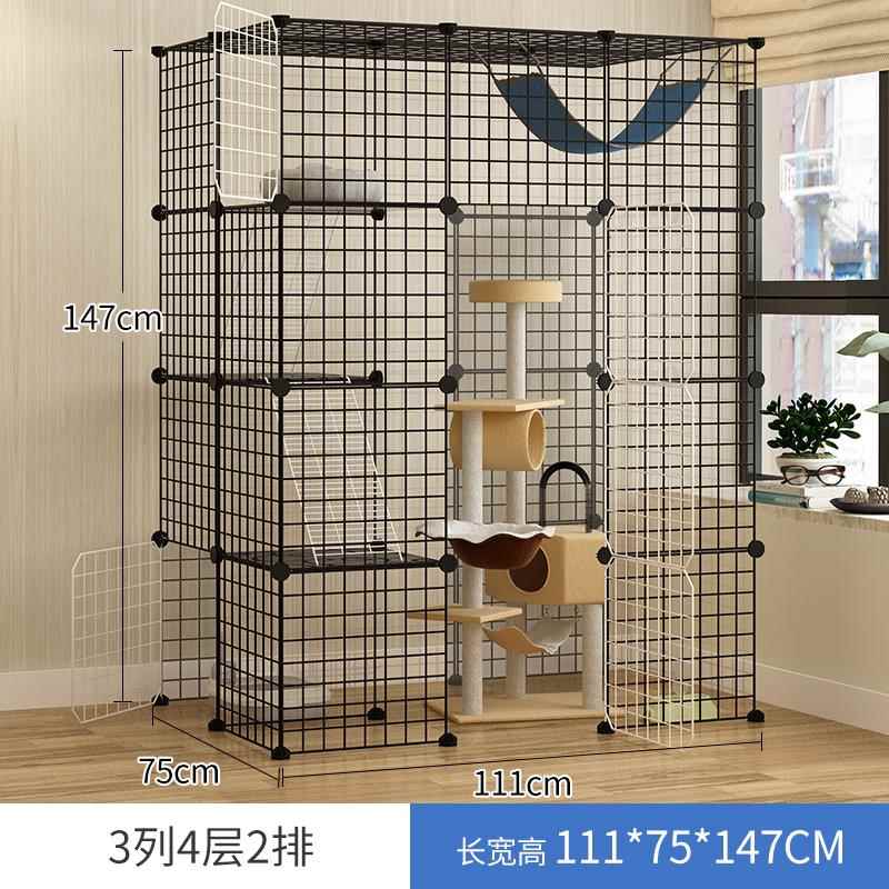 高档猫子家用别内墅超大自间由空室猫舍大号猫笼笼别墅猫咪猫窝带