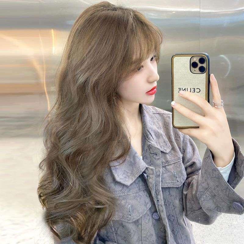 假发女长发全头套真发圆脸夏全套染色潮色可扎彷真假发套透气自然