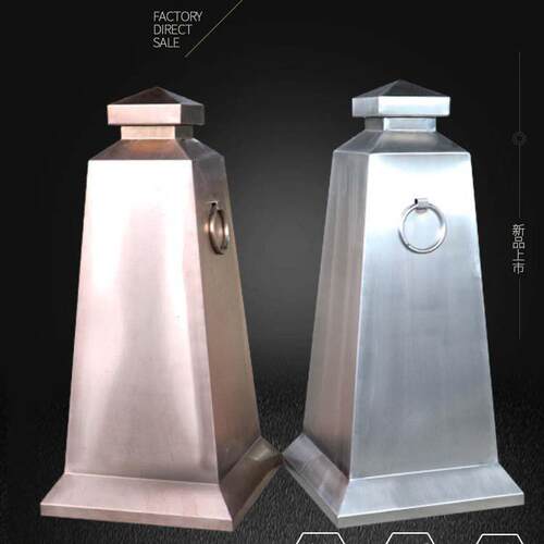 不锈钢警示柱防撞柱路桩挡车器固定活动预埋隔离停车柱路障立柱