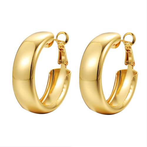 circular earrings cool cool style gold earrings欧美圈圈耳环