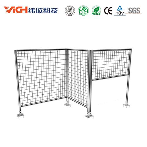 纬诚科技 铝合金围栏 汽车制造车间隔离护栏  铝型材安全防护围栏