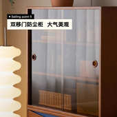 中古风复古模块柜子家用客厅简约实木餐边组合电视柜书柜边柜