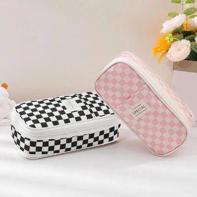Pencil Pouch Pencil Cade Double Zipper Organizer Storage