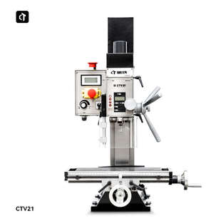 钻铣床CTV21静音家用微型钻铣床小台钻微型铣床数显版 呲铁新品
