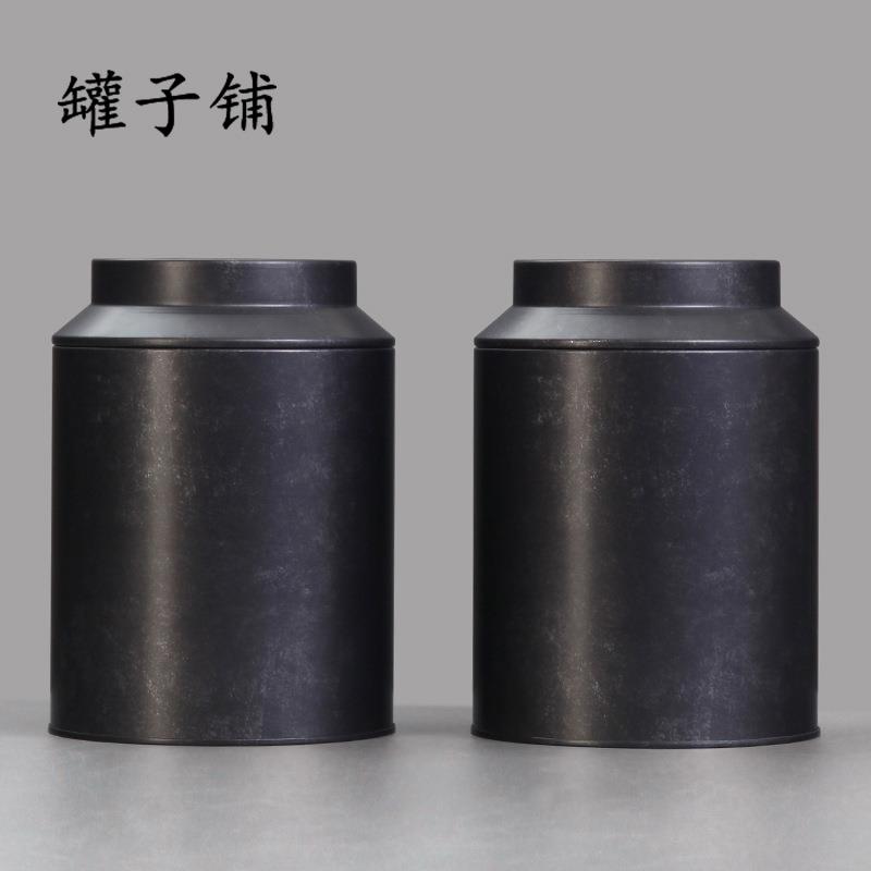 100克茶饼罐装 陈皮小青柑散茶罐 磨砂铁金属罐茶叶铁盒 现货