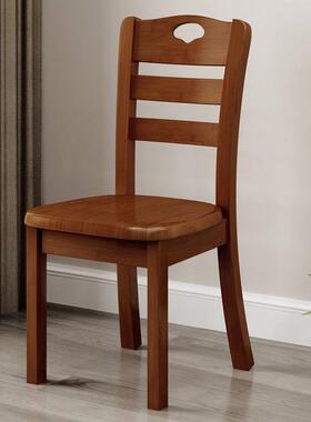 餐PYK桌椅简约背现代木餐椅饭店家用靠子椅子实原木凳白色酒店中