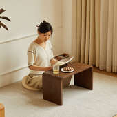 实木茶几客厅家用诧寂风边几小桌子床头置物架茶桌飘窗桌换鞋 凳